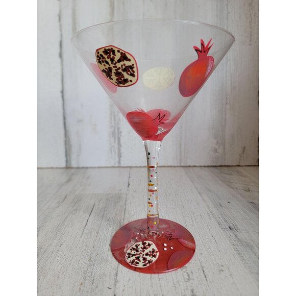 Lolita pomegranate martini glass drinkware decor fruit - Picture 2 of 9